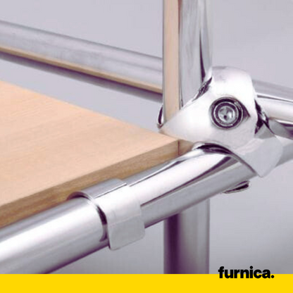 25mm Horizontaler Regalträger, Chrom