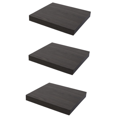 Verdecktes Bücherregal - 3er Pack - Anthrazit Eiche - 23,5cm