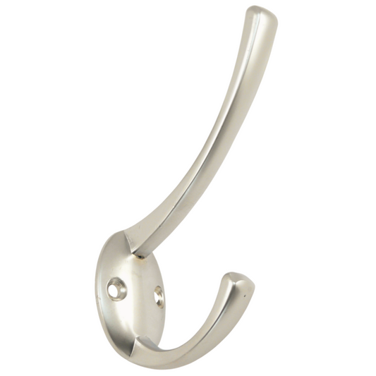 Doppelter Hut- und Mantelhaken -108mm - Satin