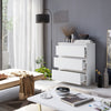 GABRIEL - Kommode / Sideboard mit 3 Schubladen - Weiß Matt H72cm B60cm T33cm