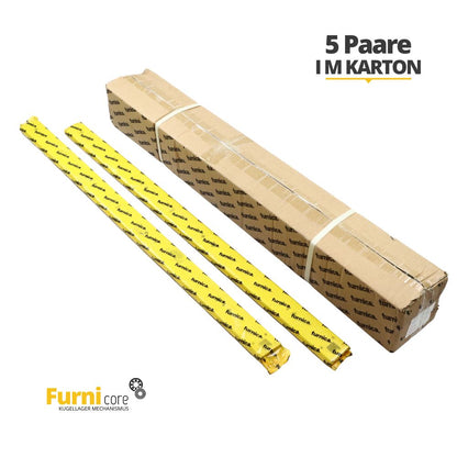 1 Satz Kugelführung Schubladenschienen, H53