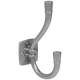 Doppelter Hut- und Mantelhaken - 115 mm - Silber