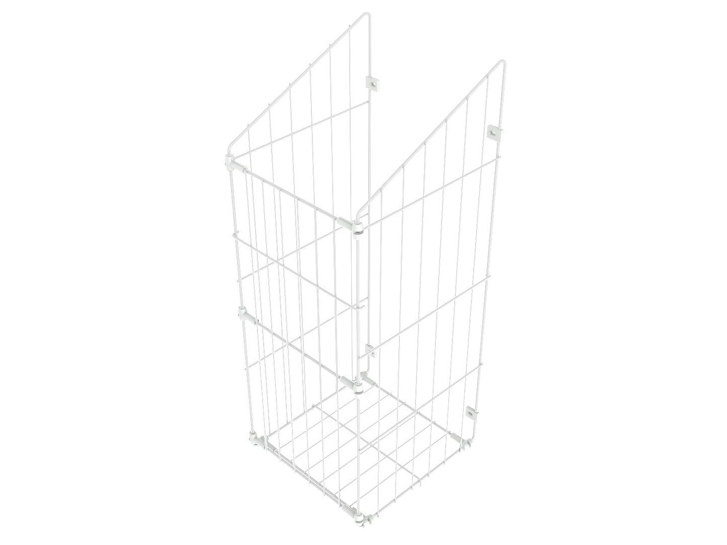 Faltbarer Wäschekorb 40cm - Weiß