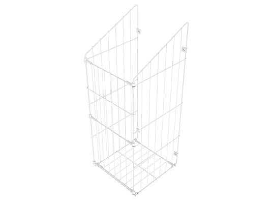 Faltbarer Wäschekorb 40cm - Weiß