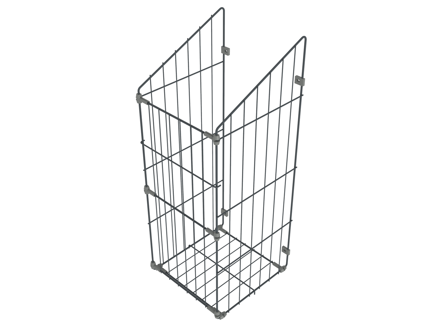 Faltbarer Wäschekorb 40 cm, Anthrazit – Furnica