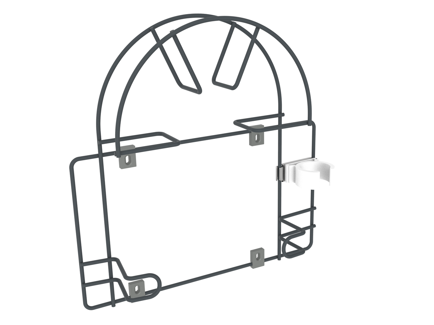 Wandhalterung Staubsaugerschlauch Halterung, Vakuum Schlauchhalter - Klein - Anthrazit