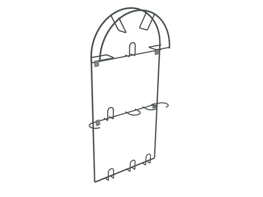 Wandhalterung Staubsaugerschlauch Halterung, Vakuum Schlauchhalter - Groß - Anthrazit