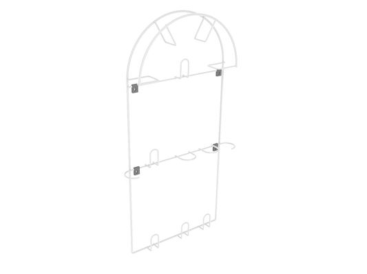 Wandhalterung Staubsaugerschlauch Halterung, Vakuum Schlauchhalter - Groß - Weiß