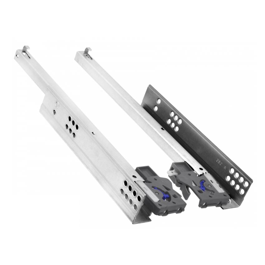 1 Satz Soft-Close Unterflurführungen Schubladenschienen, 3/4 Auszug Furnica 