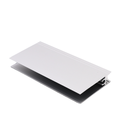 10mm Bottom Horizontal Aluminum Profile 560cm - Silver Anodized
