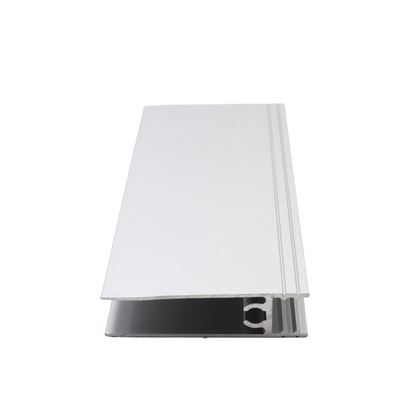 10mm Bottom Horizontal Aluminum Profile 560cm - Silver Anodized