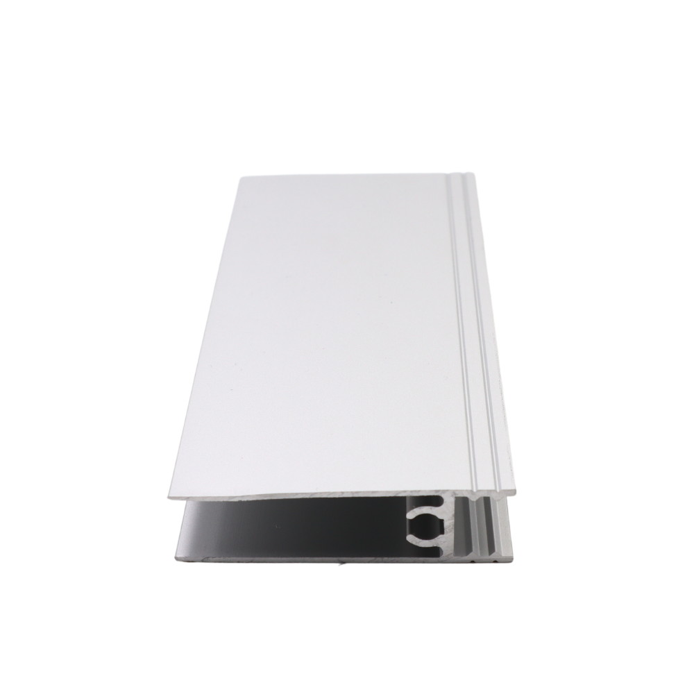 10mm Bottom Horizontal Aluminum Profile 560cm - Silver Anodized