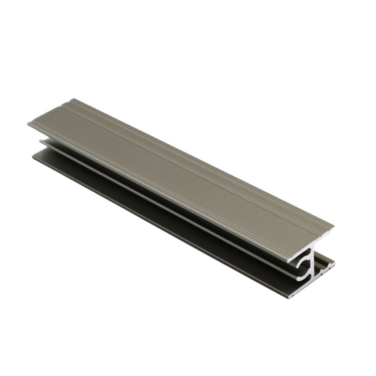 10mm Top Horizontal Aluminum Profile 560cm - Champagne Anodized