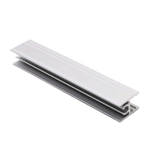 10mm Top Horizontal Aluminum Profile 560cm - Silver Anodized