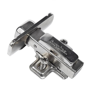 110° Soft-Close Topfband, H0 Montageplatte mit EURO Schrauben mit Kappen, Eckanschlag Gedämpft Furnica 