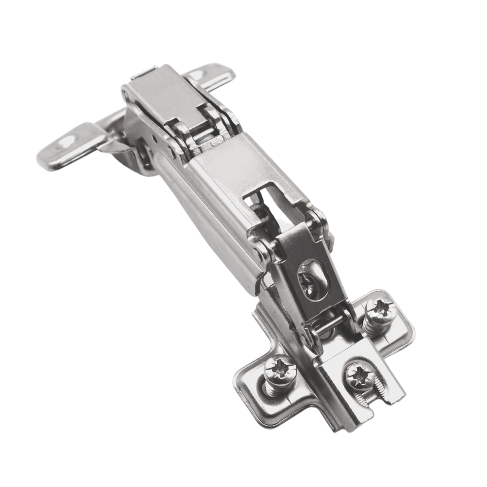 165º Scharnier Topfband, H2 Montageplatte mit EURO Schrauben, Eckanschlag