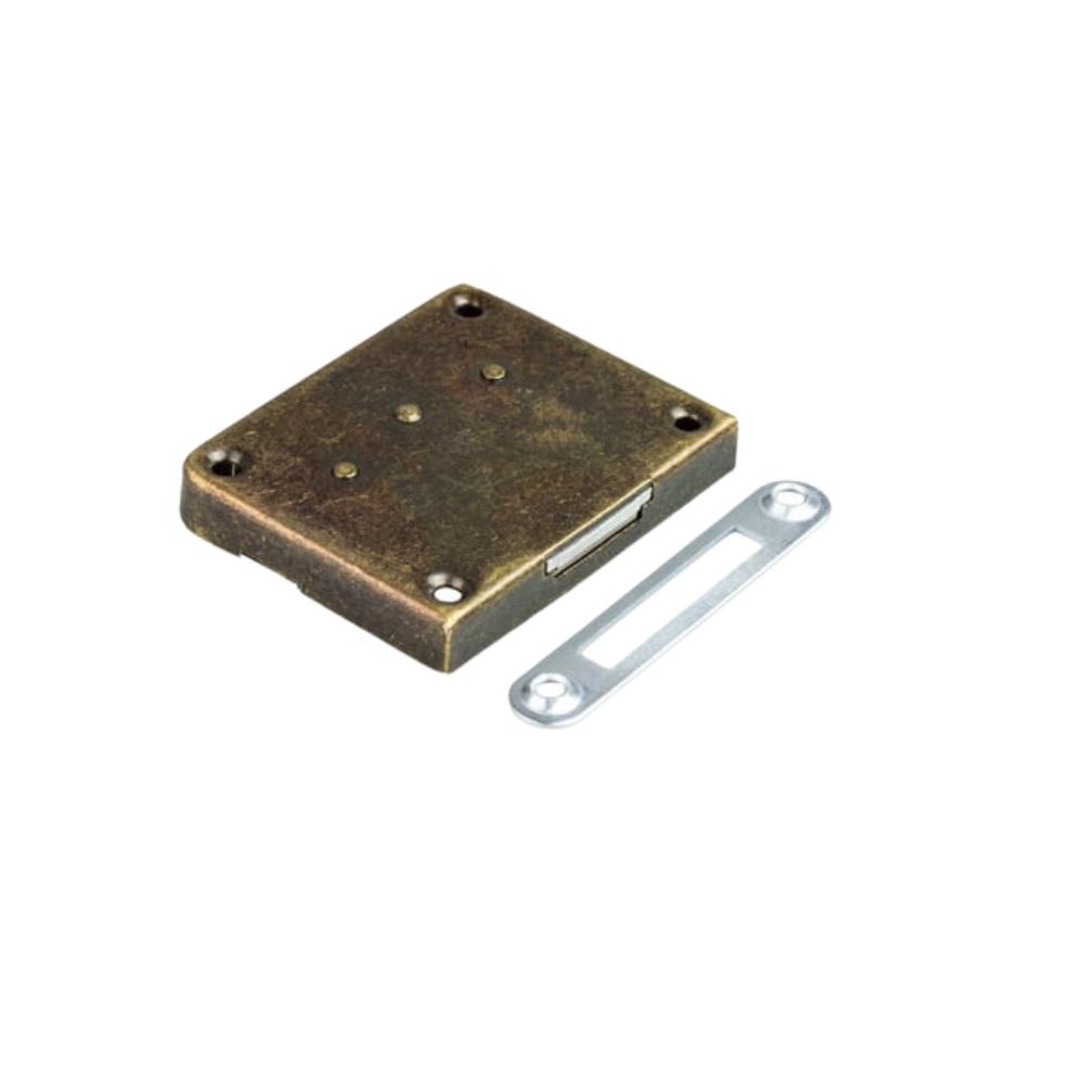 Möbelschloss 40x60mm - Altgold
