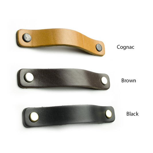 Ledergriff Rechteckig 96mm / 128mm / 160mm