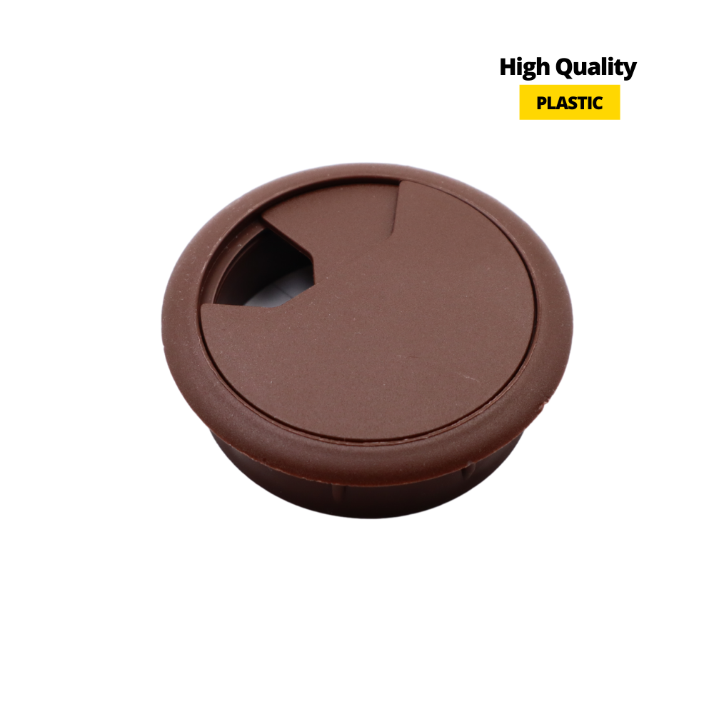 Kabeldurchlass aus Kunststoff Ø60mm, Dunkelbraun