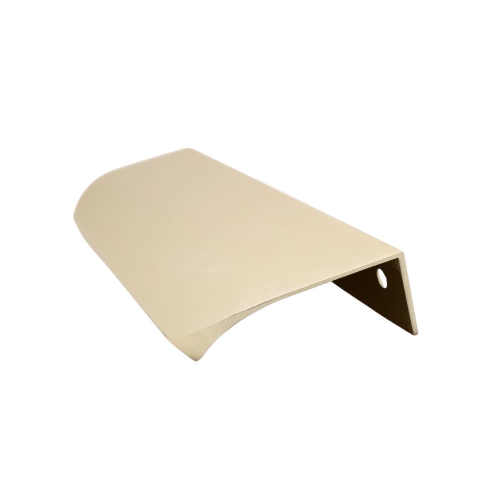 Griffleiste Kantengriff Rund 128mm (148mm Gesamtlänge) - Matt Gold