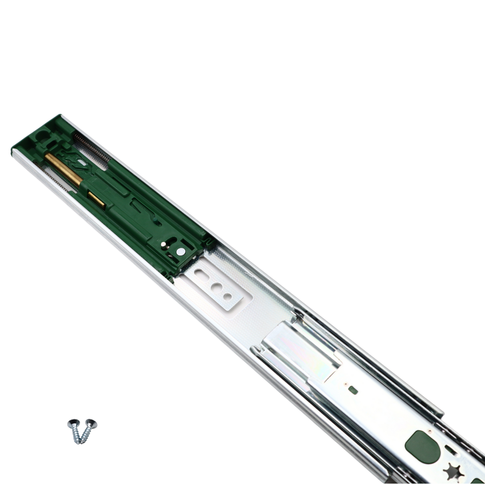 1 Satz Push-to-Open + Soft Close Kugelführung Schubladenschienen, H45