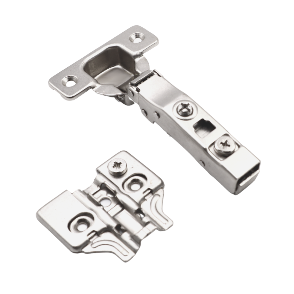 3D 110° Soft-Close-Scharnier, H0-Montageplatte, Aufsatztüren