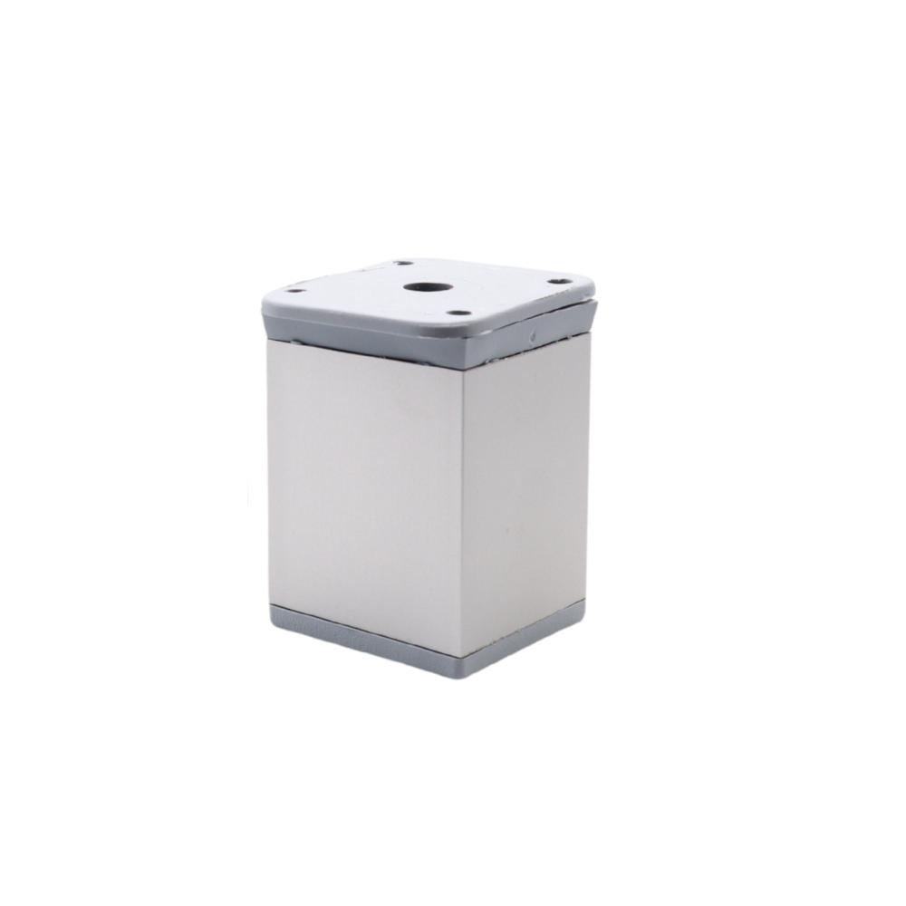 Möbelfüße Quadratisch 40x40mm - 60mm - Aluminium