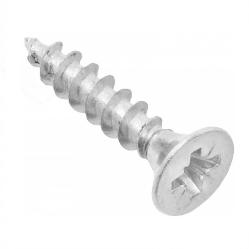 Holzschrauben PZ2 4.0x20mm Weißer Zink (1000 stk.)