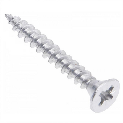 Holzschrauben PZ2 4.0x45mm Weißer Zink (100 stk.)