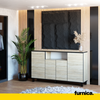 CALVIN – TV-Schrank mit 4 Türen – Wohnzimmer Sideboard - Sonoma Eiche H80cm B140cm T35cm