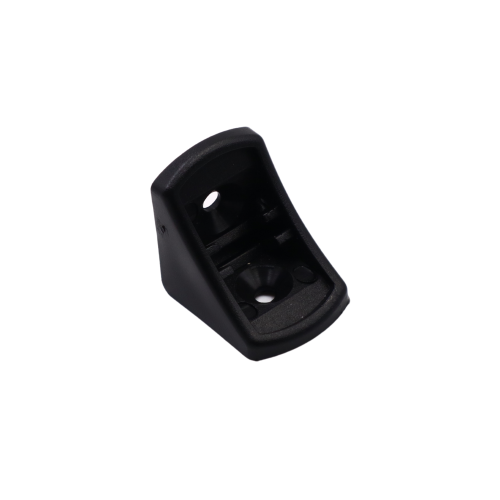 Abgerundete Korpusverbinder aus Kunststoff mit separater Abdeckung