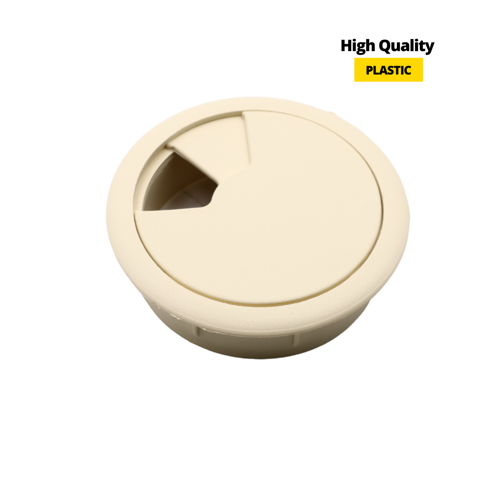 Kabeldurchlass aus Kunststoff Ø60mm, Vanille