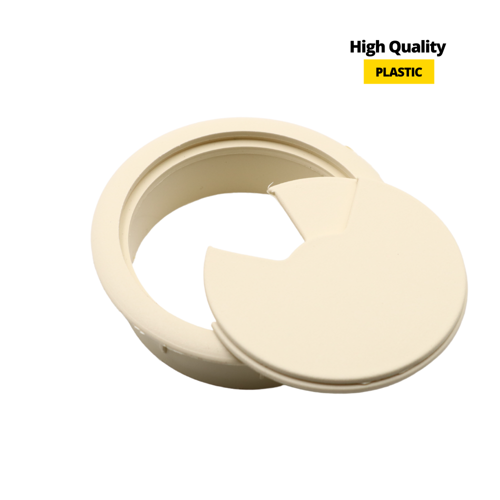 Kabeldurchlass aus Kunststoff Ø60mm, Vanille