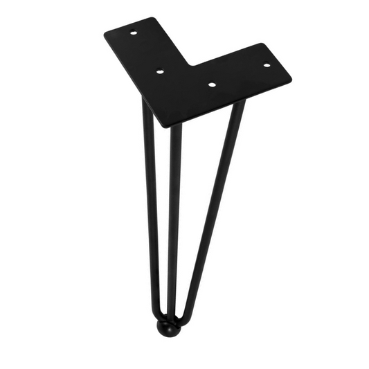 Tischbein 71 cm hoch - Schwarz Matt