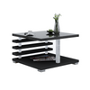 NICK - Couchtisch im modernen Stil - Anthrazit Gloss H31cm B60cm T60cm