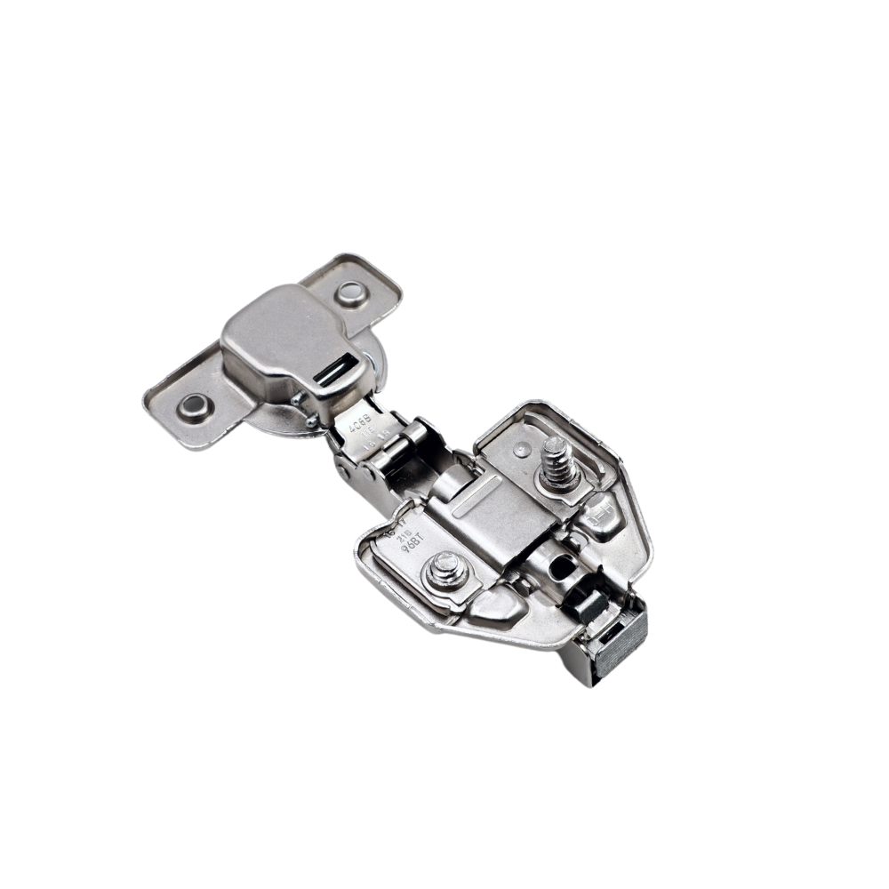 3D Push to Open Federlose Scharnier Topfband, H0 Montageplatte mit EURO Schrauben, Eckanschlag