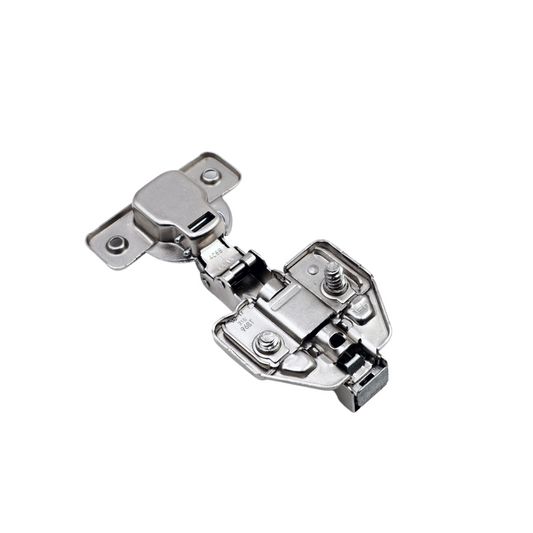 3D Push to Open Federlose Scharnier Topfband, H0 Montageplatte mit EURO Schrauben, Eckanschlag