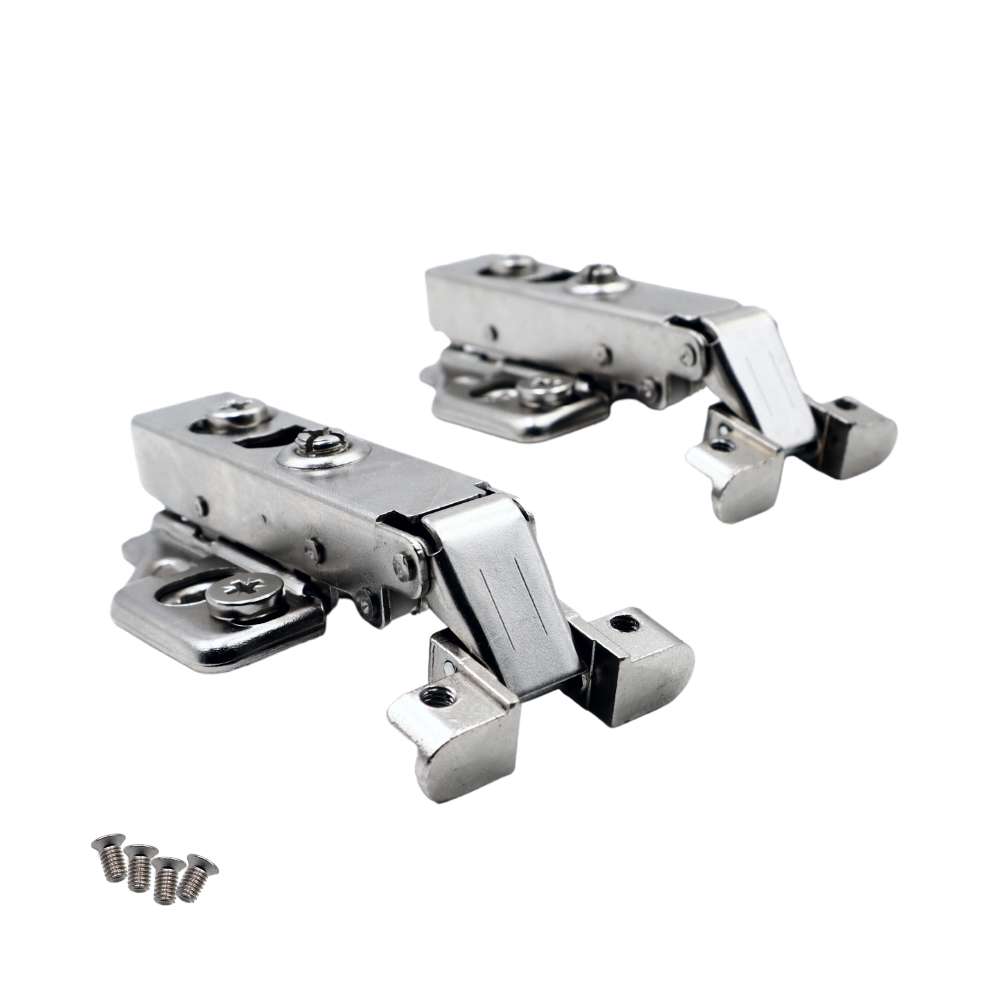 Scharniere für Aluminiumrahmen Soft Close, mit 4 Schrauben, 2 Stück