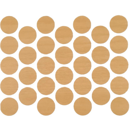 Schraubabdeckkappen Selbstklebend - Ahorn 18mm