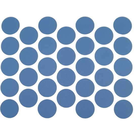 Schraubabdeckkappen Selbstklebend - Blau 18mm