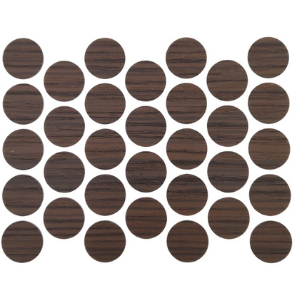 Schraubabdeckkappen Selbstklebend - Dark Zebrano 18mm