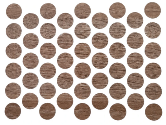 Schraubabdeckkappen Selbstklebend - Eiche Sonoma 14mm