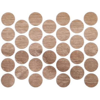 Schraubabdeckkappen Selbstklebend - Eiche Sonoma 18mm