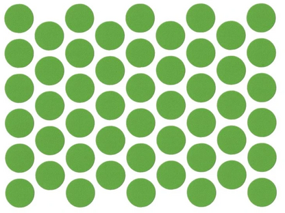 Schraubabdeckkappen Selbstklebend - Grün 14mm