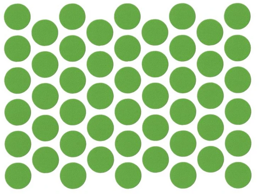 Schraubabdeckkappen Selbstklebend - Grün 14mm
