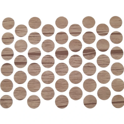 Schraubabdeckkappen Selbstklebend - Hell-Antik 14mm