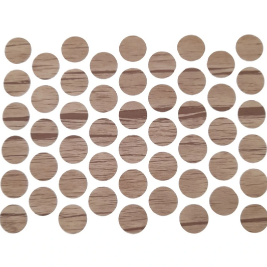 Schraubabdeckkappen Selbstklebend - Hell-Antik 14mm