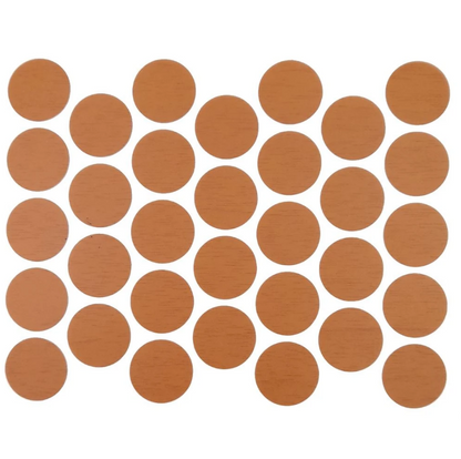 Schraubabdeckkappen Selbstklebend - Helle Walnuss 18mm