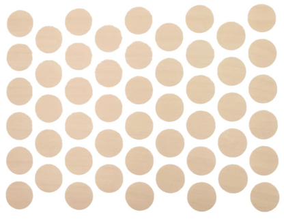 Schraubabdeckkappen Selbstklebend - Helles Ahorn 14mm