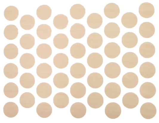 Schraubabdeckkappen Selbstklebend - Helles Ahorn 14mm